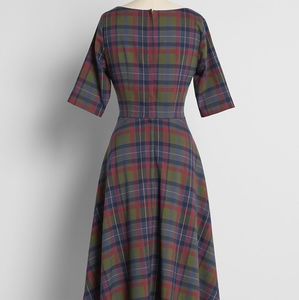 Collectif Check Swing Dress